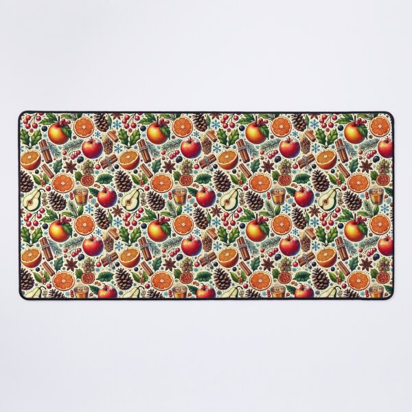 Item preview, Fruta de invierno, especias, manzana, naranja, arándano, anís, canela, pera, agujas de piña, acebo designed and sold by TheTimeTaxi.