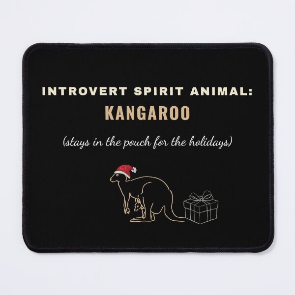 Item preview, Stays in the Pouch During the Holidays | Funny Introvert Kangaroo Shirt designed and sold by AdamIntrovert.