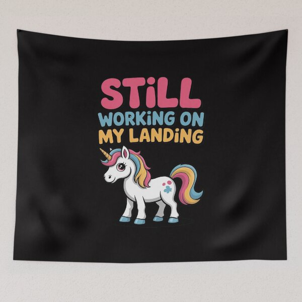 Item preview, Still Working On My Landing Injury Broken Arm Cute Unicorn designed and sold by Viepenny.