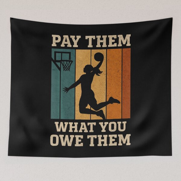 Item preview, Pay Them What You Owe Them Womens Basketball Feminist Fan designed and sold by BeverlyBrenda.