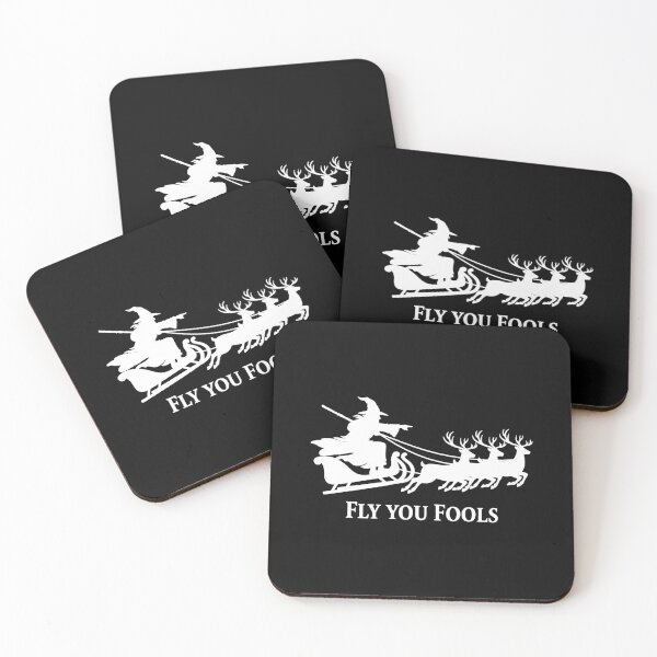 Item preview, Fly You Fools Funny Christmas Wizard Holiday Funny Wizard Santa Christmas designed and sold by jillianhanna.
