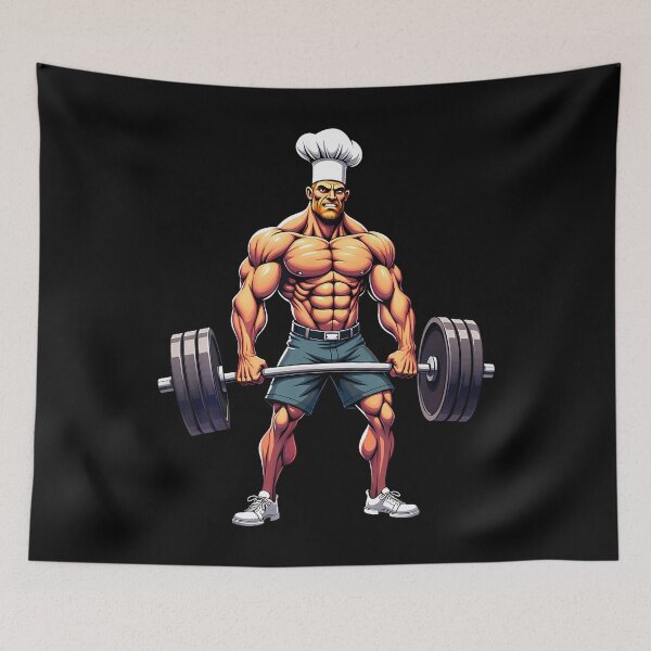 Item preview, Workout Gym Chef Deadlift Weightlifting designed and sold by RuthSheila.