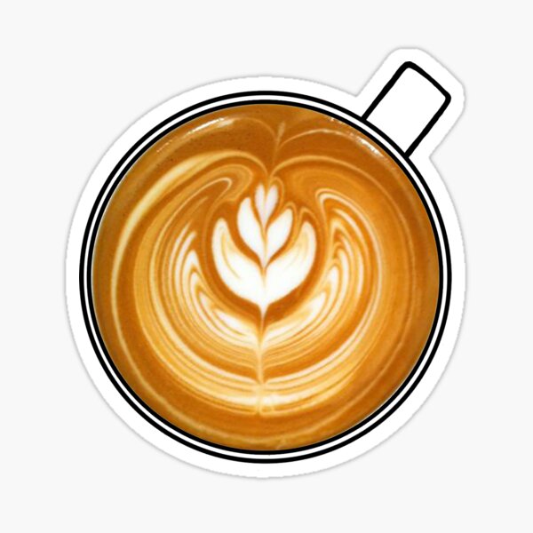 Latte Art Sticker