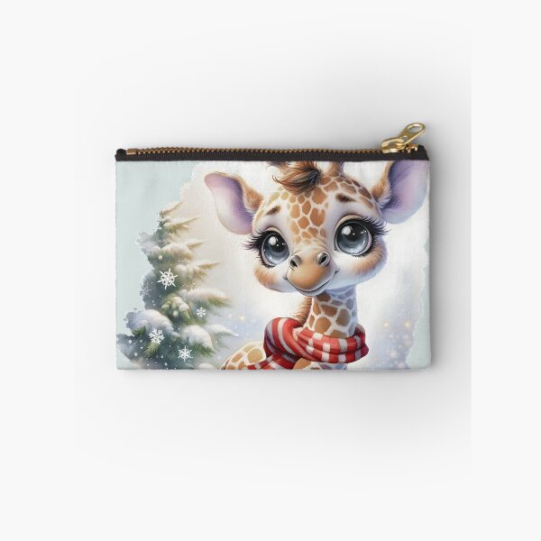 Item preview, Adorable Big-Eyed Christmas Giraffe designed and sold by Eclectic Monkey.