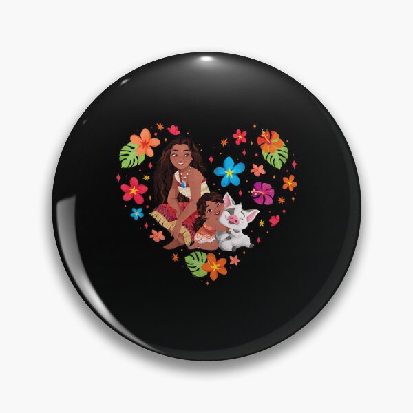 Item preview, Cute Island Sisters And Pet Pig Tropical Floral Heart designed and sold by BaileJavo.