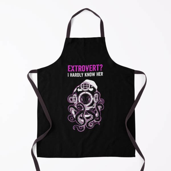 Item preview, Extrovert I Hardly Know Her Octopus Diver Illustration designed and sold by Textish.
