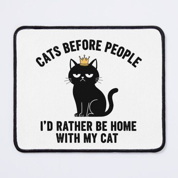 Item preview, Funny Cat Lover Gift T-Shirt - Cats Before People Sarcastic Cat Mom Dad designed and sold by VectorVerseHub.