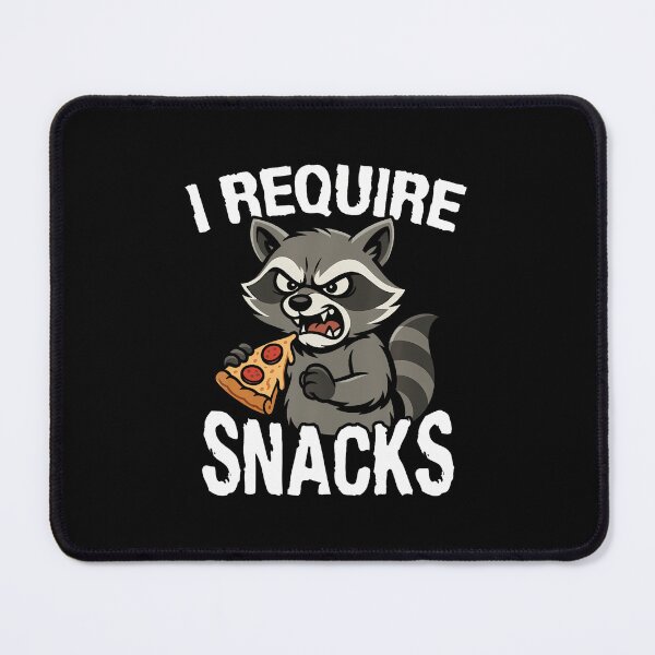 Item preview, I Require Snacks Animal Meme Tee Funny Raccoon Pizza designed and sold by RuthSheila.