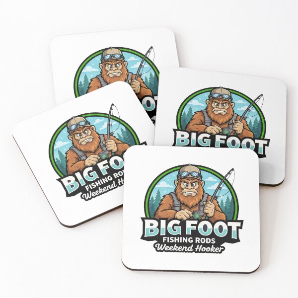 Item preview, Bigfoot Fishing Rod Weekend Hooker designed and sold by Bigfoot T-Shirt Co..