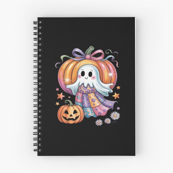 Item preview, Preppy Floral Patchwork Ghost Boo Pumpkin Spooky Fall designed and sold by Rotasiin.