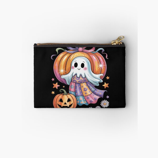 Item preview, Preppy Floral Patchwork Ghost Boo Pumpkin Spooky Fall designed and sold by Rotasiin.