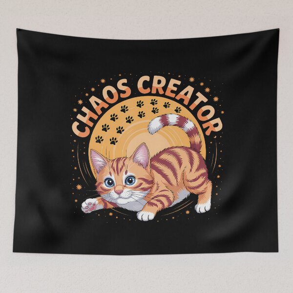 Item preview, Chaos Creator Funny Tabby Cat Meme designed and sold by BrandyMegan.