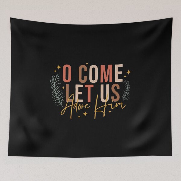 Item preview, O Come Let Us Adore Him Merry Christmas Xmas Christian Jesus designed and sold by SarahLeanne1.