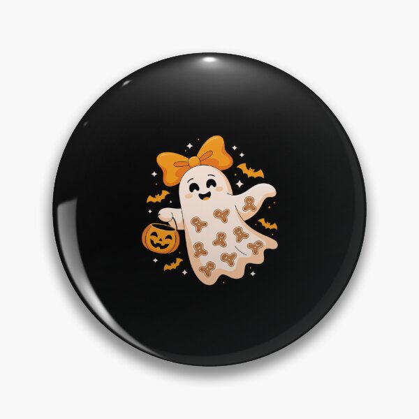Item preview, Preppy Lace Ghost Coquette Bow Pumpkin Spooky Season designed and sold by LinlinsDemons.