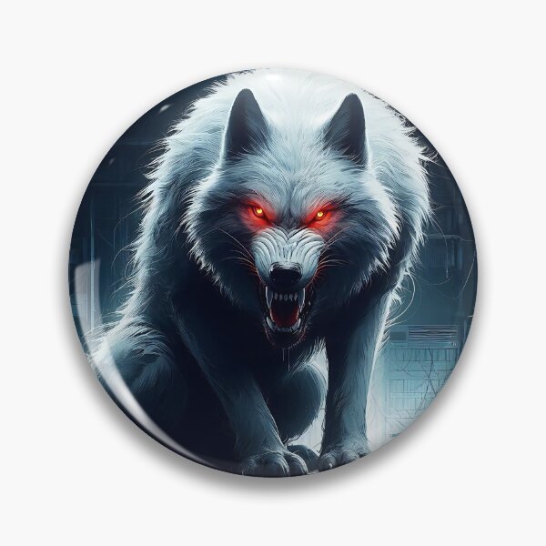 Item preview, Ferocious White Wolf designed and sold by GalleryBrisArt.