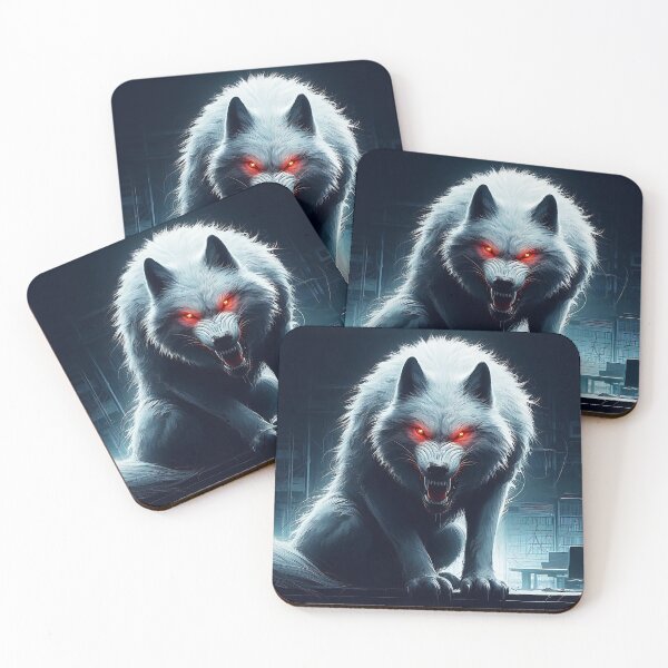Item preview, Ferocious White Wolf designed and sold by GalleryBrisArt.