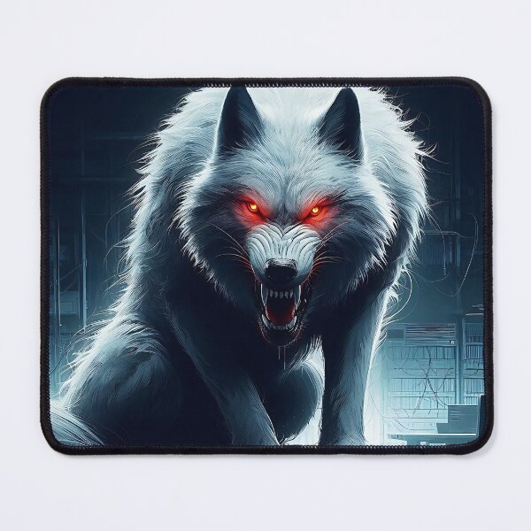 Item preview, Ferocious White Wolf designed and sold by GalleryBrisArt.