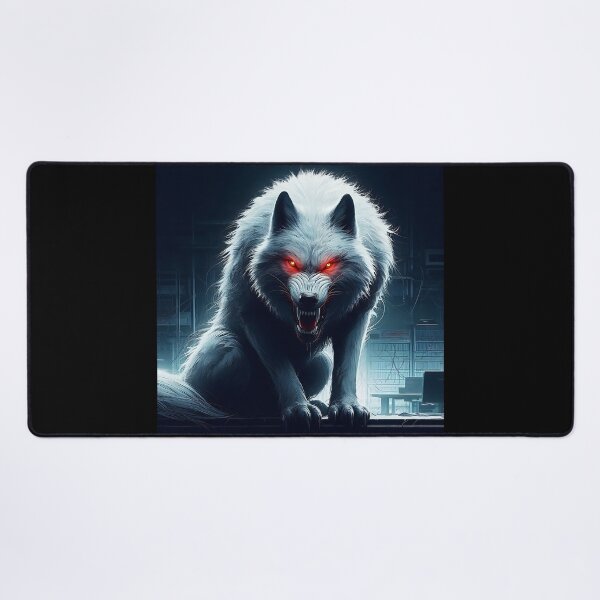 Item preview, Ferocious White Wolf designed and sold by GalleryBrisArt.