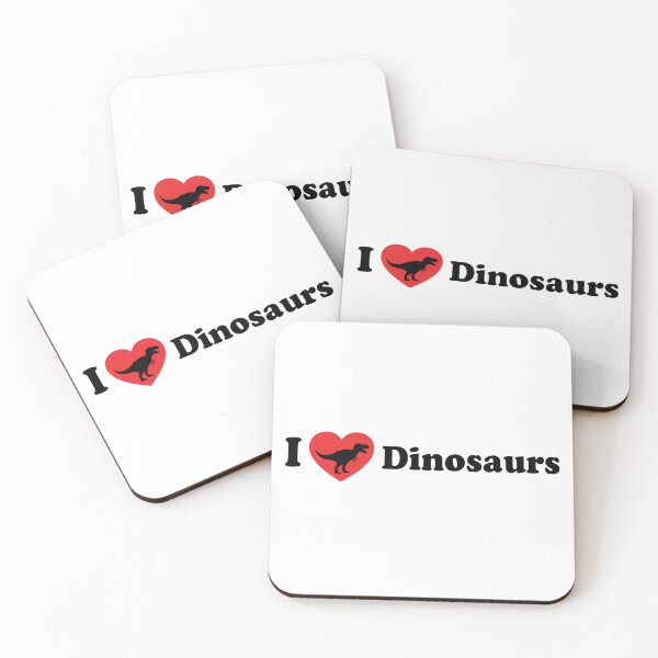 Item preview, I Love Dinosaurs – Simple Heart T-Rex Silhouette Design designed and sold by DinoPrints-shop.