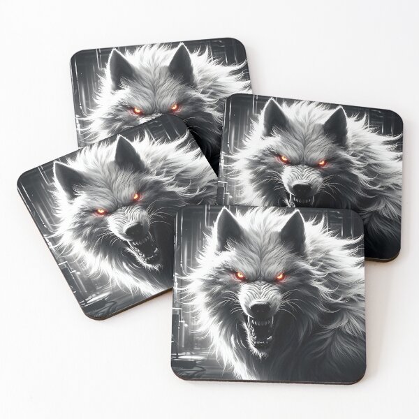 Item preview, Ferocious White Wolf designed and sold by GalleryBrisArt.