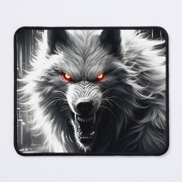Item preview, Ferocious White Wolf designed and sold by GalleryBrisArt.