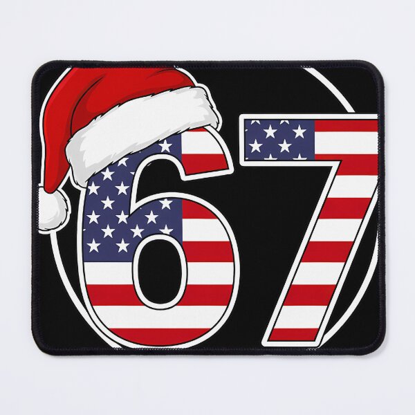 Item preview, 67 Christmas 6 7 Meme Pajamas Holiday Flag American designed and sold by KristenosNehk.