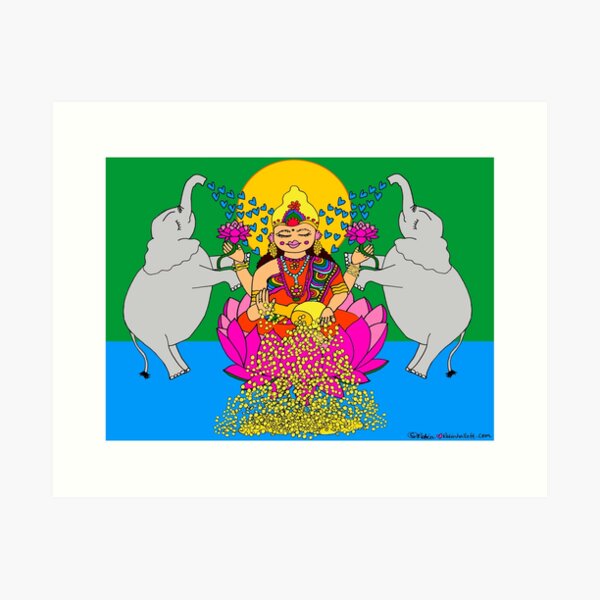 Lakshmi Goddess of Abundance Art Print