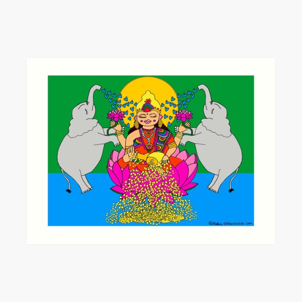 Lakshmi Goddess of Abundance Art Print