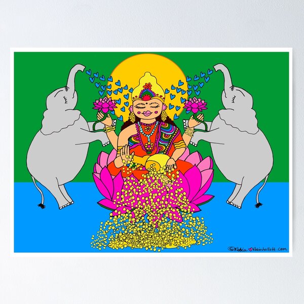 Lakshmi Goddess of Abundance Poster