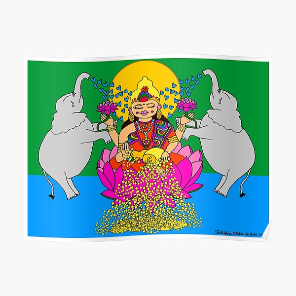 Lakshmi Goddess of Abundance Poster