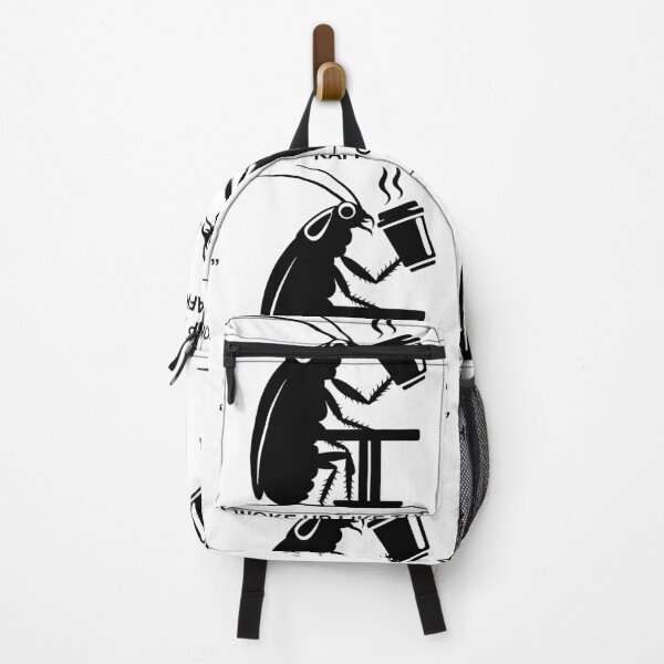 Item preview, Funny Nerdy I Woke Up Like This Beetle Drinking Coffee Kafka English Teacher Black Text designed and sold by MathWare MathClips.