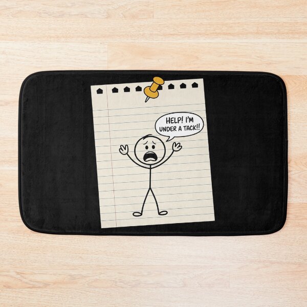 Item preview, Stick Man Silly Stuff   for Men - Stick Figure Under A Tack designed and sold by EntroRhim.