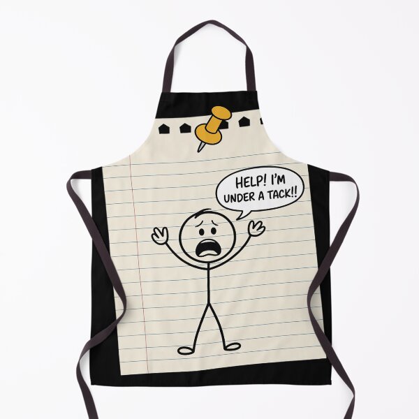 Item preview, Stick Man Silly Stuff for Men - Stick Figure Under A Tack designed and sold by EntroRhim.