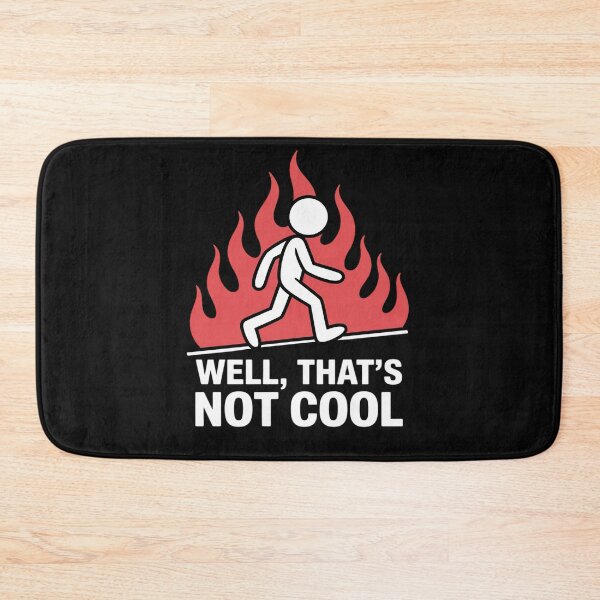 Item preview, Stick Figure Man Sarcastic Pun Well That's Not Cool designed and sold by EntroRhim.