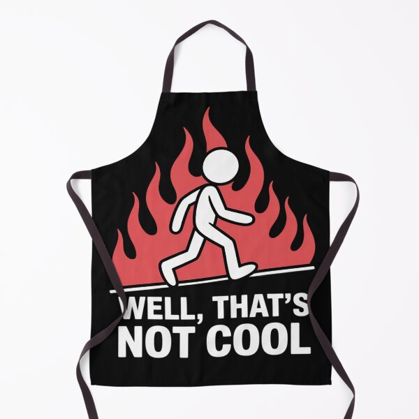 Item preview, Stick Figure Man Sarcastic Pun Well That's Not Cool designed and sold by EntroRhim.