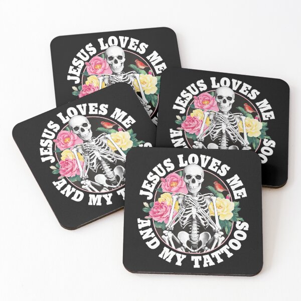 Item preview, Jesus Loves Me And My Tattoos designed and sold by DollieMichele.