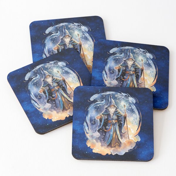 Item preview, Magic Dreamscape Wizard – Enchanted Cosmic Sorcerer Art designed and sold by MysticOzzy.