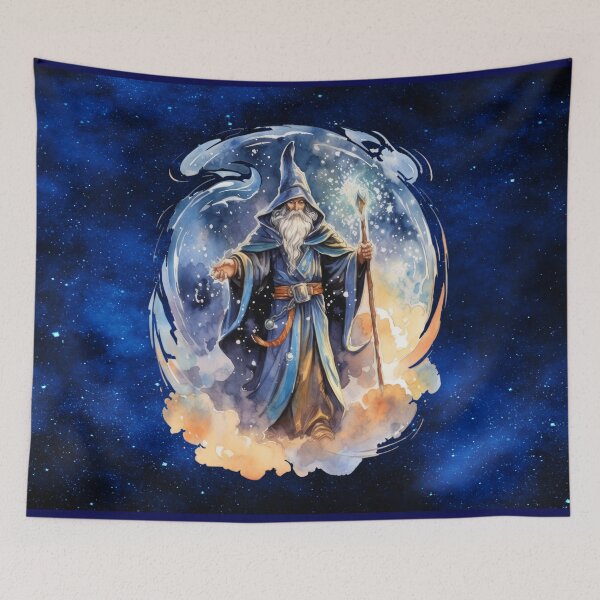 Item preview, Magic Dreamscape Wizard – Enchanted Cosmic Sorcerer Art designed and sold by MysticOzzy.