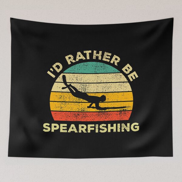Item preview, Id Rather Be Spearfishing Vintage Gift For Spearfishers designed and sold by KristinDebra.