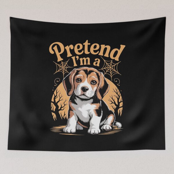 Item preview, Pretend I’m A Beagle Halloween Dog Lover Spooky Spiderweb designed and sold by LinlinsDemons.