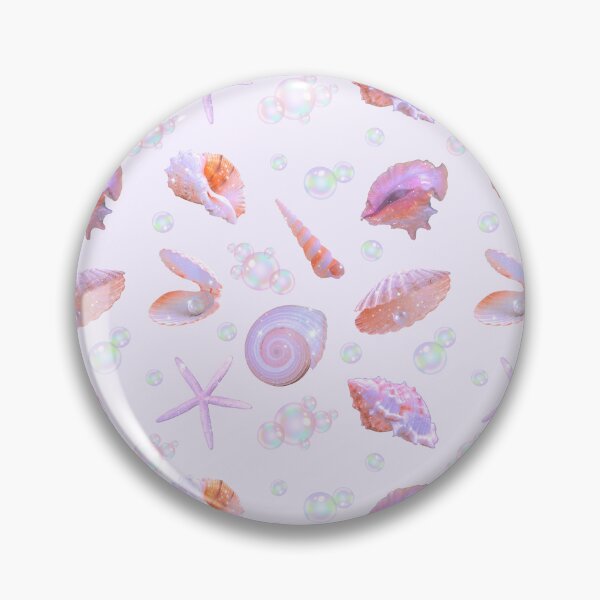 Item preview, Iridescent Pastel Seashell and Pearl Ocean Pattern designed and sold by LoviqueLab.