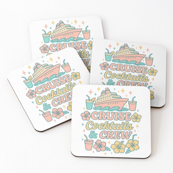 Item preview, Cruise Cocktails & Crew | Fun Tropical Vacation Party Design designed and sold by inkoutninja.