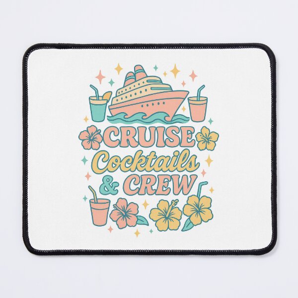 Item preview, Cruise Cocktails & Crew | Fun Tropical Vacation Party Design designed and sold by inkoutninja.
