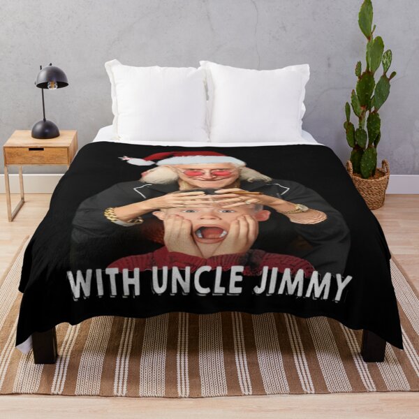 Item preview, Home Alone With Uncle Jimmy Christmas, Funny Parody Xmas Jumper, Holiday, Retro Movie-Style Christmas designed and sold by judithcooley.