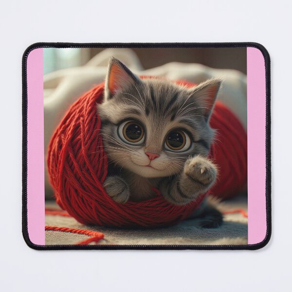 Item preview, Cute Kitten trapped in Yarn designed and sold by The Funky Sprunki.