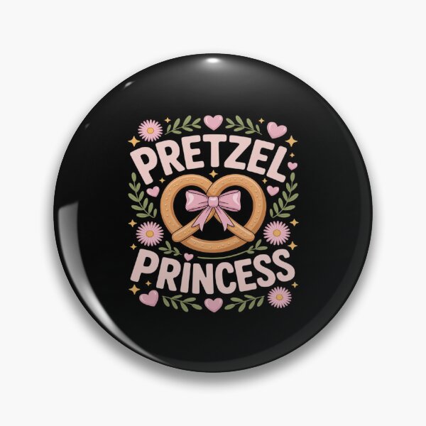 Item preview, Pretzel Princess Flower Heart Pretzel Lover designed and sold by velltoons.