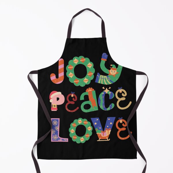 Item preview, Joy Peace Love - Retro Christmas Typography Art designed and sold by ConfuseLab Shop.