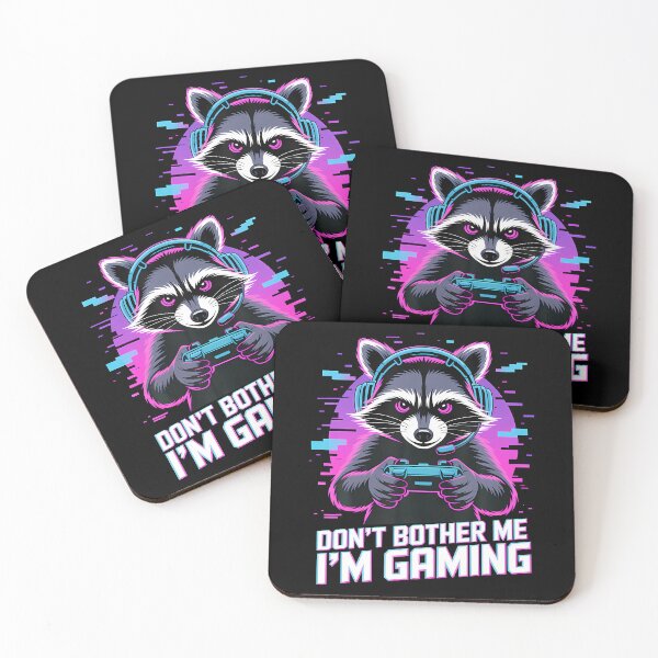Item preview, Raccoon Gaming Don'T Bother Me I'M Gaming designed and sold by MavisJoseph.