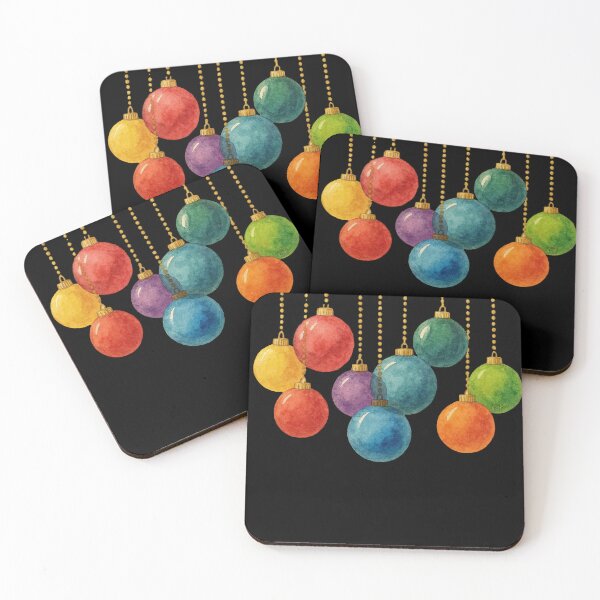 Item preview, Watercolor Holiday Baubles designed and sold by CAutumnTrapp.