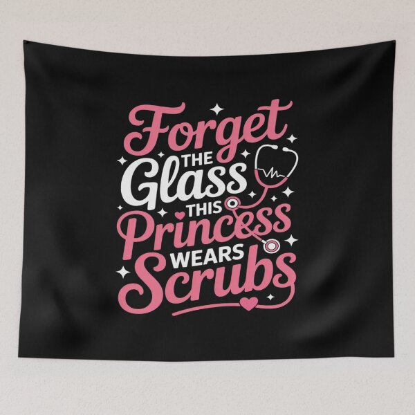 Item preview, Princess Nurse Scrubs Funny Medical Caregiver designed and sold by velltoons.